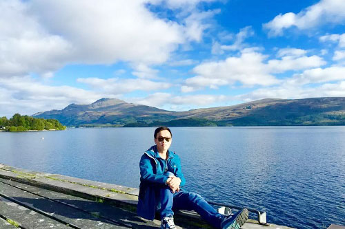 罗同学在英国尼斯湖 罗同学在英国尼斯湖